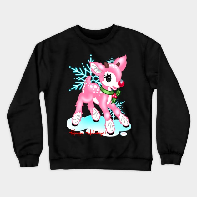 Rudolph Holiday Crewneck Sweatshirt by MetroInk